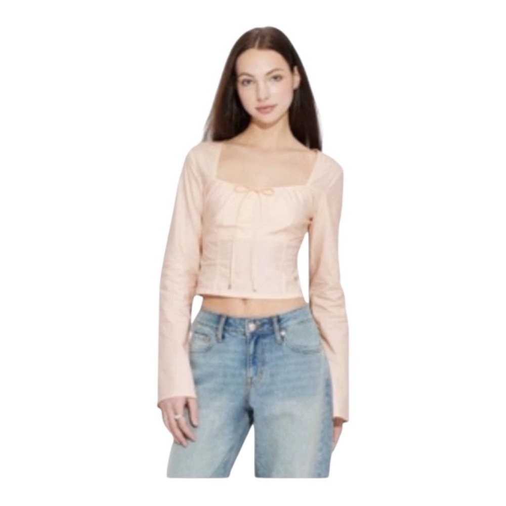 ❤️3/$15 NWT- Wild Fable Light Pink Long Sleeve Top Size Small